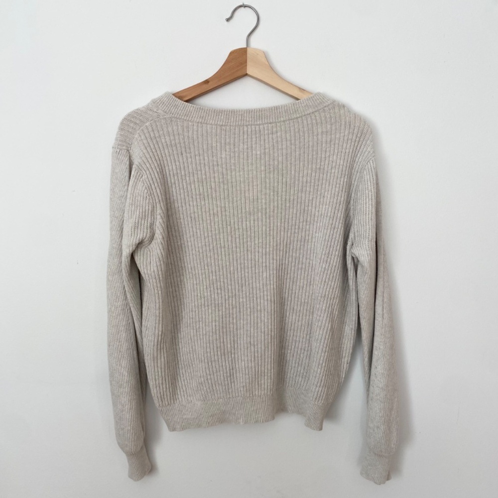 Frank &Oak V-Neck Ribbed Sweater - Picture 4 of 7